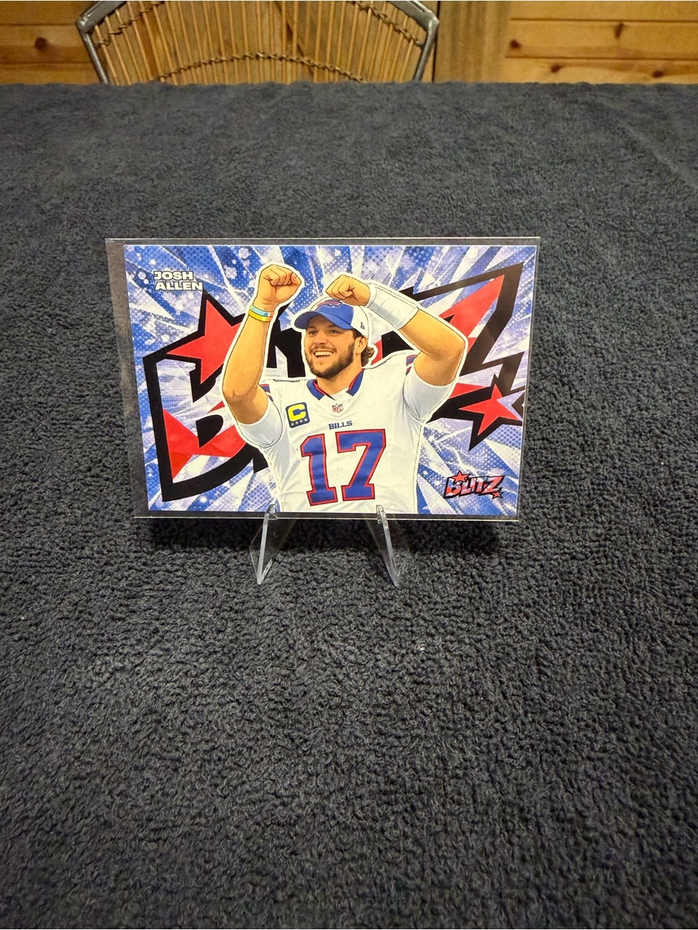 Josh Allen Buffalo Bills Football Card - Blue/Red